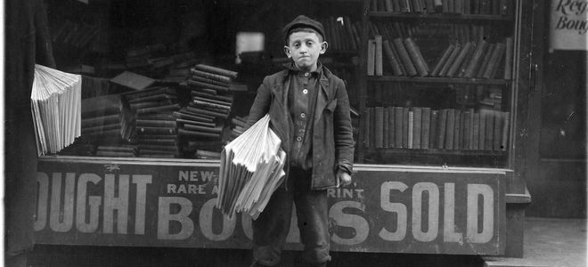 12 year old Newsboy. Hyman Alpert, been selling three years. Spends evenings in Boys Club. New Haven, Conn, March 1909 by The U.S. National Archives, on Flickr - https://www.flickr.com/photos/usnationalarchives/7496117758