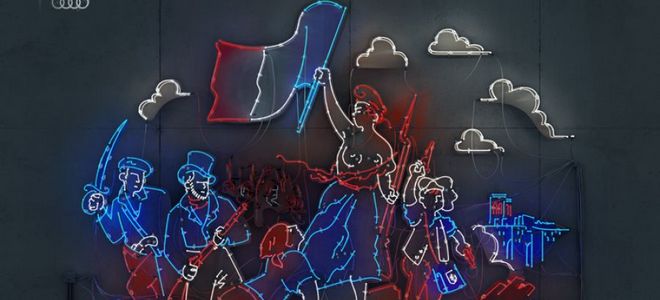 Audi les da una imagen eléctrica a tres imágenes históricas en su última campaña